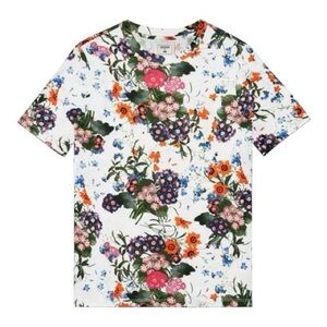 ERDEM X H&M 2017 White Floral Print Tee
